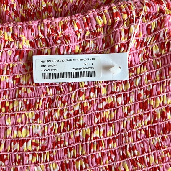 POUPETTE ST BARTH
Soledad Off-the-shoulder Smocked Blouse In Pink Small - Picture 7 of 8
